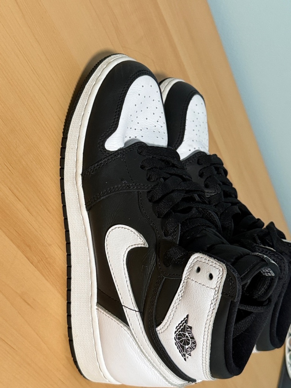 Nike Kids Black and White High-Top Sneakers - Picture 7 of 9